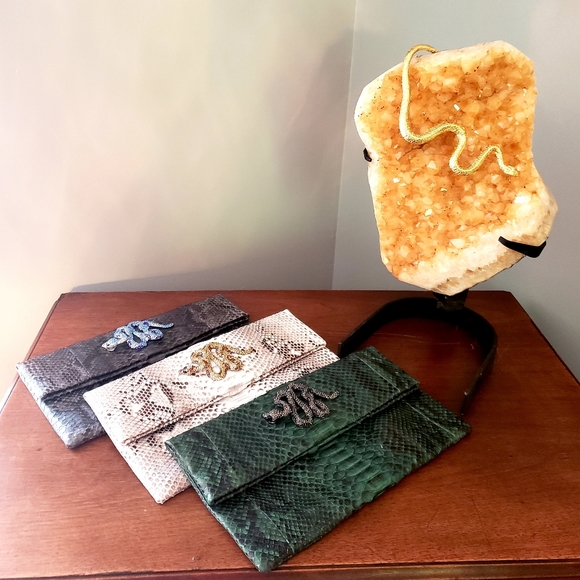 Genuine Python clutch bag "SNAKEBAG" - Picture 3 of 4